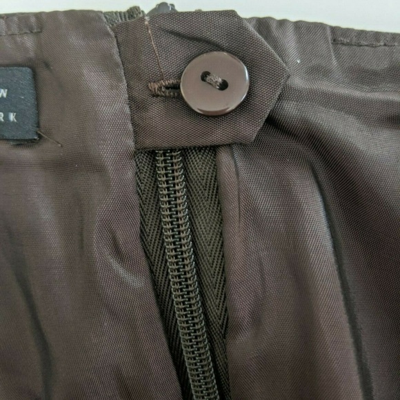 Lafayette 148 NY Brown Skirt Size 2 Straight Penci - Picture 8 of 8